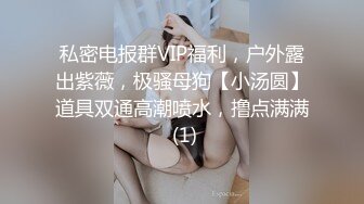 私密电报群VIP福利，户外露出紫薇，极骚母狗【小汤圆】道具双通高潮喷水，撸点满满 (1)