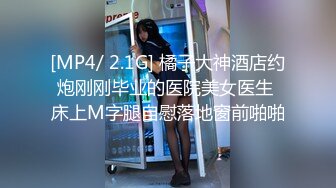 [MP4/ 2.1G] 橘子大神酒店约炮刚刚毕业的医院美女医生 床上M字腿自慰落地窗前啪啪