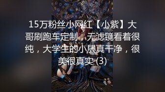 15万粉丝小网红【小紫】大哥刷跑车定制，无滤镜看着很纯，大学生的小屄真干净，很美很真实 (3)