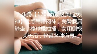 九头身【170cm顶级美腿女神】性感吊带网袜，美臀假屌骑坐，棒球棍抽插，女用倒模大长吊，轮番各种道具