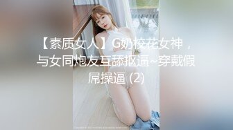 【素质女人】G奶校花女神，与女同炮友互舔抠逼~穿戴假屌操逼 (2)