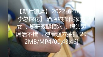 【新片速遞】 2022-6-16【李总探花】 酒店约操良家骚女 ，掰开双腿摸穴 ，埋头舔屌活不错 ，怼着骚穴抽插[292MB/MP4/00:43:46]