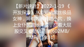 【新片速遞】2022-1-19 《开发探索》JK装短裙黑丝极品女神，隔着内裤磨蹭小穴，换上女仆装跪地深喉，怼着大屁股交叉姿势就是操[602MB/MP4/59:31]