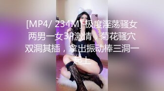 [MP4/ 234M] 极度淫荡骚女两男一女3P激情，菊花骚穴双洞其插，拿出振动棒三洞一起上